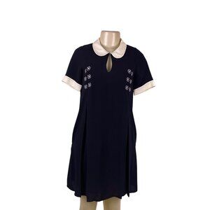 Black And Black And White Peter Pan Collar Dress for Sale up to 90% Off:  Poshmark